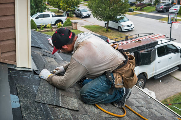 Professional Roof Replacement technician working in Conneaut Lake, PA